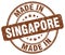 Made in Singapore brown grunge stamp