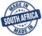 Made in South Africa blue round stamp