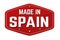 Made in Spain label or sticker