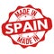Made in Spain sign or stamp