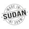 Made in Sudan Quality Original Stamp Design Vector Art Tourism Souvenir Round Seal Badge.