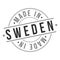 Made In Sweden Stamp Logo Icon Symbol Design. Seal Badge National Product vector.