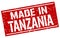 made in Tanzania stamp