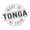 Made in Tonga Stamp. Logo Icon Symbol Design. Security Seal Style Badge vector.