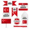 Made in Turkey graphics and labels set