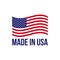 Made in USA icon vector American flag