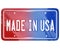 Made in the USA License Vanity Plate Car