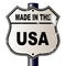 Made In The USA Route Sign