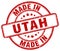 Made in Utah red grunge stamp