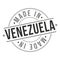 Made In Venezuela. Stamp Rectagle Map. Logo Icon Symbol. Design Certificated.