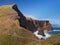 Madeira Bizarre Lava Cliffs Atlantic Ocean