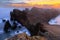 Madeira cliffs at sunrise