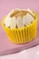 Madeira cupcake with almond sliver