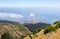 Madeira funchal mountain landscape spectacular view blue sea outdoor traveling concept