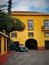 Madeira Funchal Yellow Old Building Stylish Old Green Car