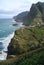 Madeira island coastline from a cliff