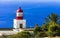 Madeira island scenic places. Lighthouse Ponta do Pargo