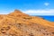 Madeira mountain landscape - ranch in desert with palms