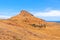 Madeira mountain landscape - ranch in desert with palms