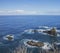 Madeira, Portugal - blue waters and rocks.