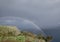 Madeira, Portugal, Europe - a rainbow and blue skies.