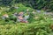 Madeira rural houses panoramic view, Portugal