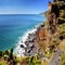 Madeira Scenic Rudgged Coastline, Portugal
