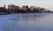 Madison Skyline during Winter Sunset