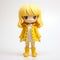 Madison: A Stylish Vinyl Toy Girl In Yellow With Luminous Quality