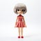 Madison Vinyl Toy With Red Dress And Grey Hair - Detailed Character Expressions