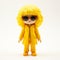 Madison Vinyl Toy: A Unique Dolly Kei Figure With Yellow Coat And Green Sunglasses