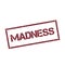 Madness rectangular stamp.