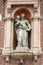 Madonna with child on the wall of The Domus Mercatorum in Verona.