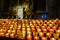 Madonna, in Christian art, depiction of the Virgin Mary beyond rows of lit defocused prayer candles