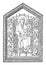 Madonna of the Church of Santa Maria Novella vintage engraving