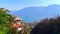 Madonna del Sasso Sanctuary against the Lake Maggiore, Orselina, Switzerland