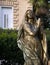 Madonna golden statue near St. James church in Opatija ,Croatia