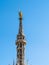 Madonnina golden statue on top of Milan Cathedral