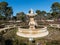 Madrid, capital city of Spain. Rose garden rosarium in Retiro