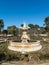 Madrid, capital city of Spain. Rose garden rosarium in Retiro Park