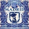 Madrid Ceramic Tiles Vector Blue Souvenir