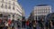 Madrid crowded street square entrance 4k spain