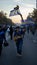 MADRID, DECEMBER 09 - Boca Junior follower waves its flag in the final of the Copa Libertadores at the BernabÃ©u stadium