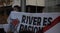 MADRID, DECEMBER 09 - River Plate follower with a banner that reads River is Passion in the final of the Copa Libertadores at the
