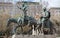 Madrid - Don Quixote and Sancho Panza statue from Cervantes memorial