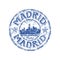 Madrid grunge rubber stamp