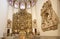 Madrid - Presbytery and renaissance altar of Capilla del Obispo