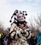 Madrid Spain February 18, 2023: Long Live Carnival! Costumes and Joy in the Streets of Madrid