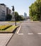 Madrid, Spain; June 28, 2022: Traffic closures in the main streets and avenues of Madrid on the occasion of the NATO Summit. Paseo