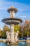 MADRID, SPAIN - OCTOBER 22, 2017: Fuente de la Alcachofa Fountain of the Artichoke in Retiro park in Madri
